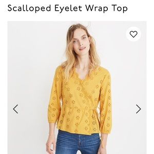 Madewell eyelet top